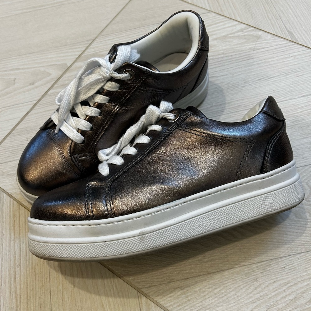 Metallic Grey Women's Sneakers